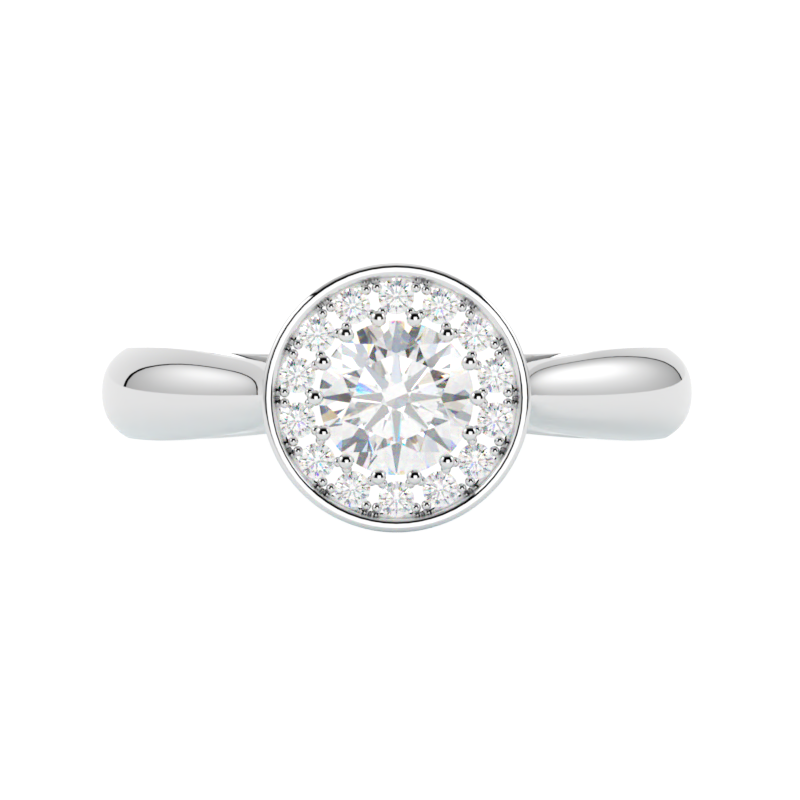 Pierścionek z diamentem Luminis – platyna – GOLDPORT